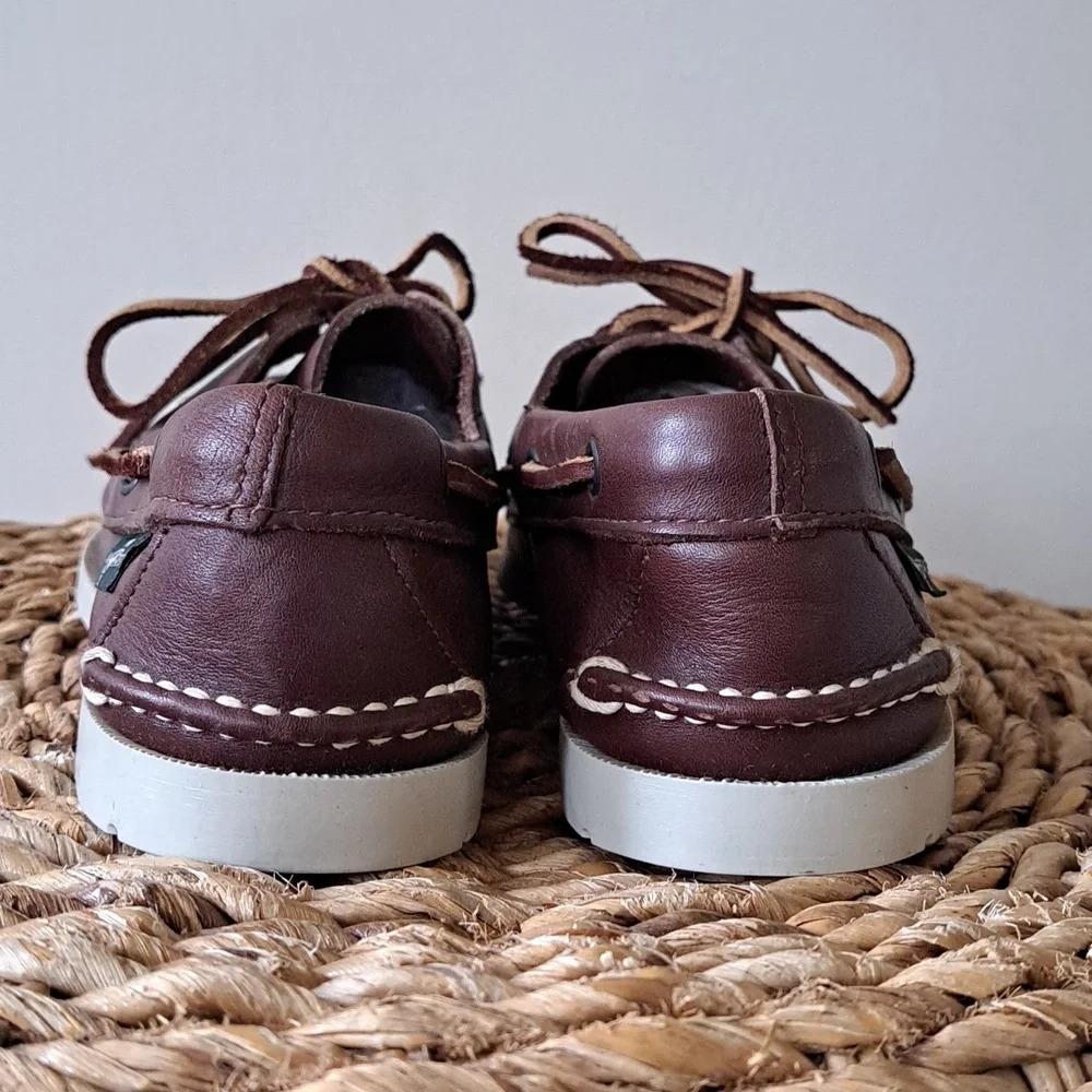Eastland Mens Seaquest Preppy Brown Leather Boat/Docksider‎ Loafer Shoes 7